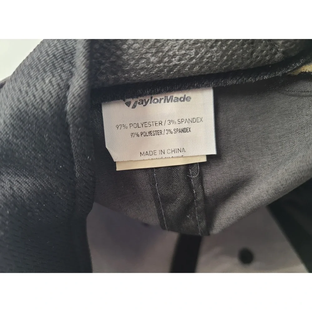 TaylorMade Golf Adjustable‎ Hat Cap Polyester Blend Casual Men Women Gray White